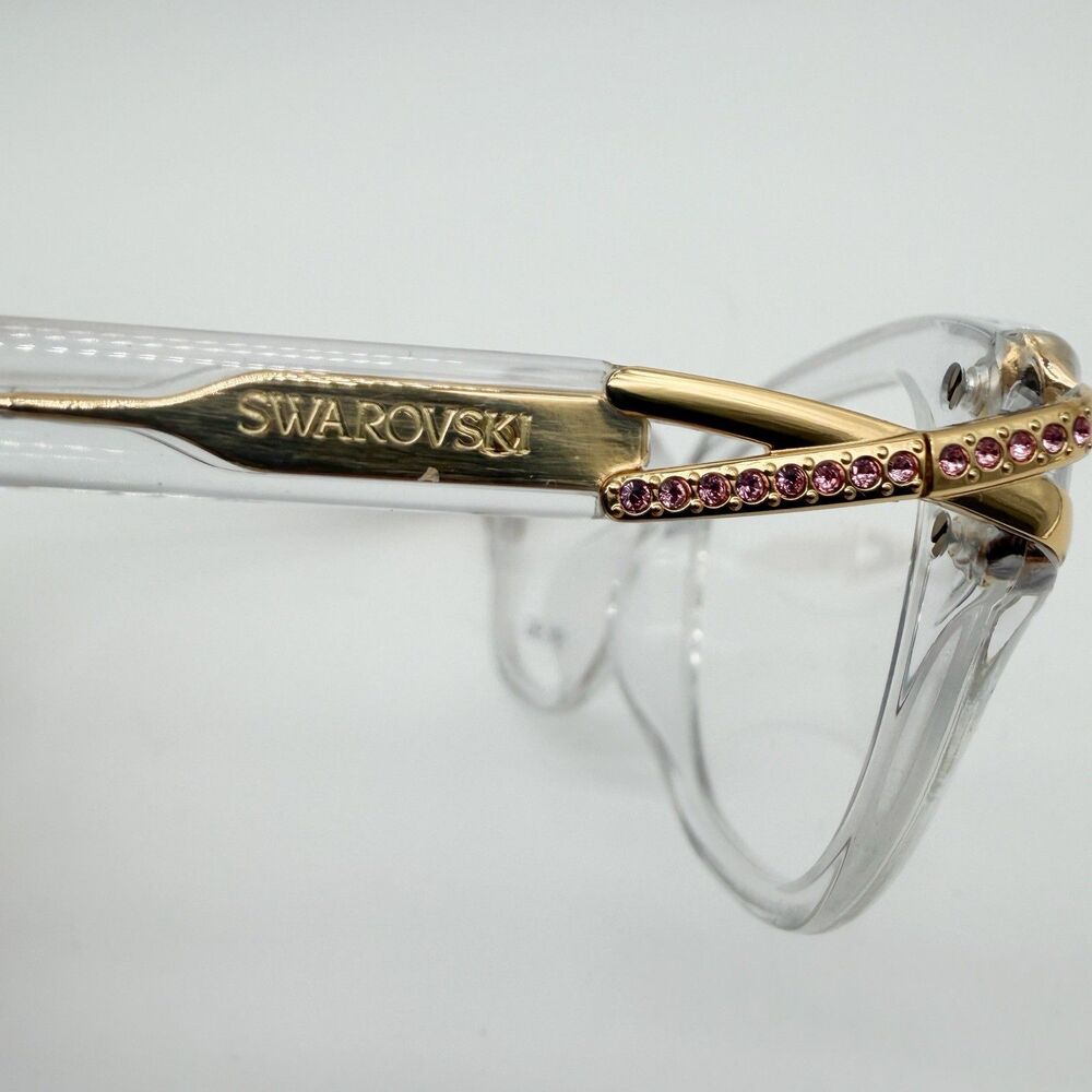 Swarovski SK2032 Eyeglasses Frames Transparent Crystal Demo Lenses 54mm NEW - Picture 8 of 16